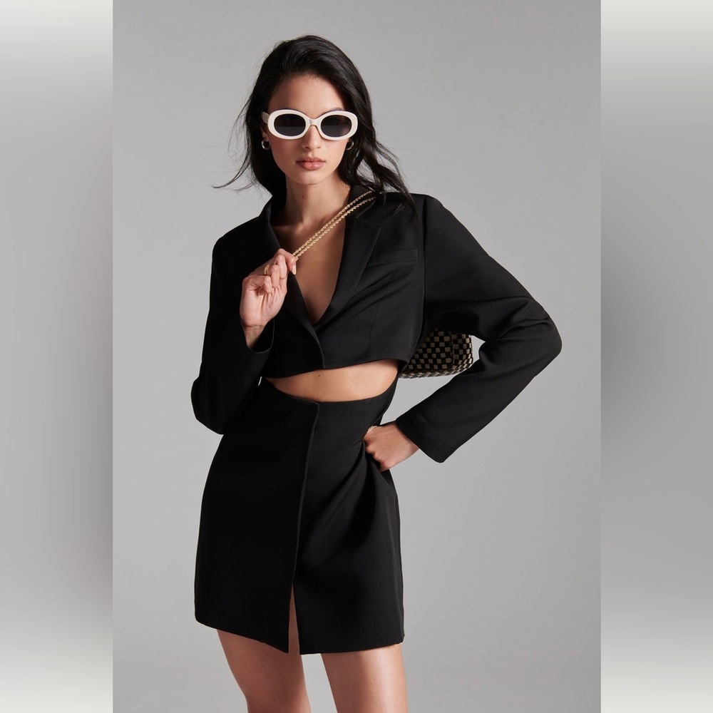 MARE MARE X ANTHROPOLOGIE BLAZER MINI DRESS- SIZE X-SMALL